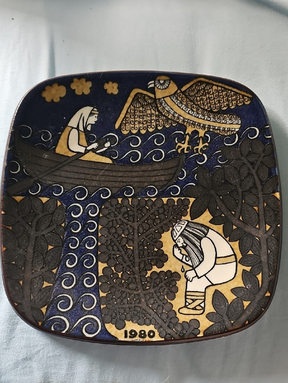 1980 Arabia Finland Kalevala Annual Plate